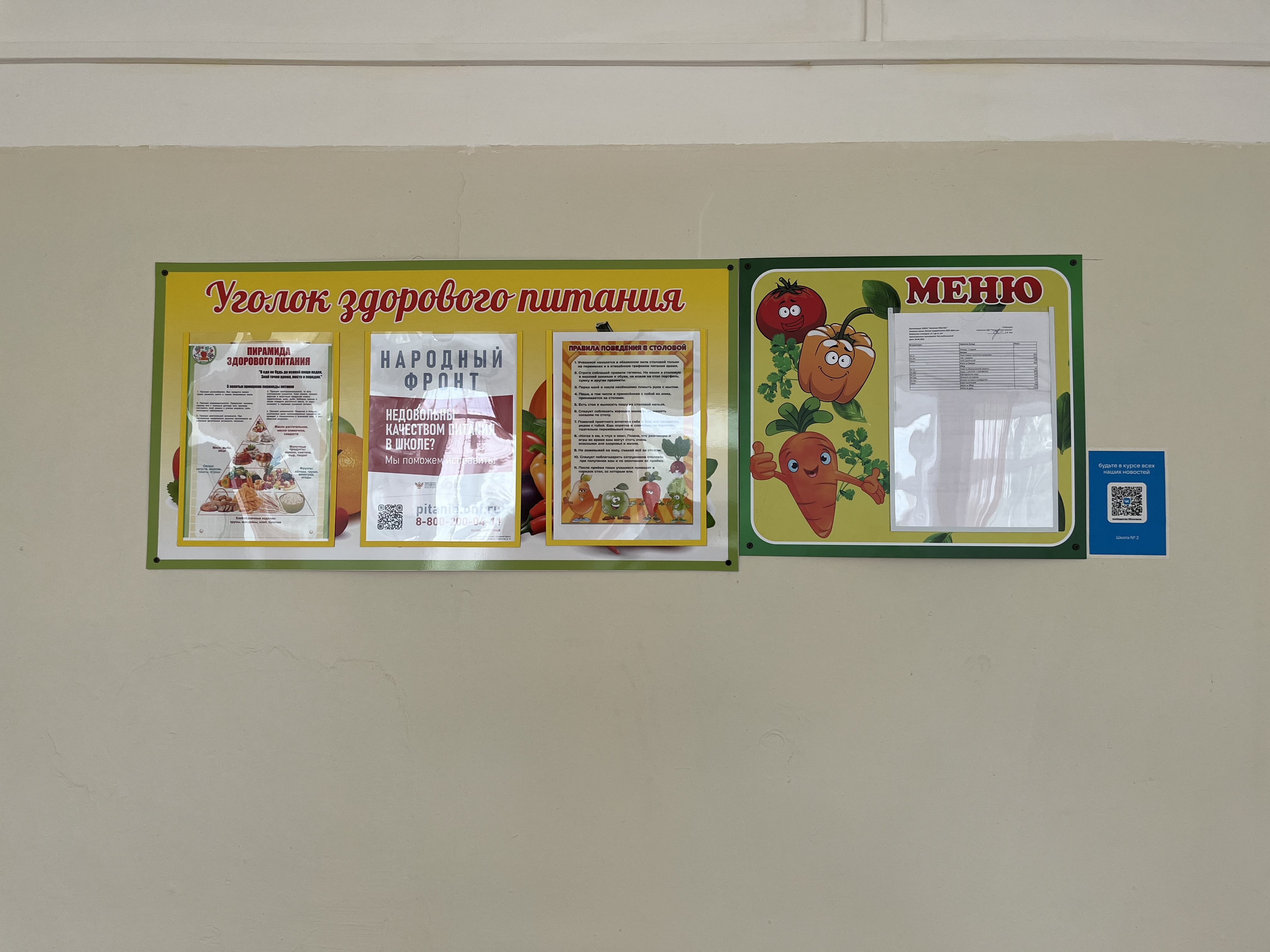 Уголок здорового питания Уголок здорового питания